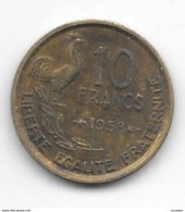 *france 10 Francs 1958 Km 915.1    Xf - 10 Francs