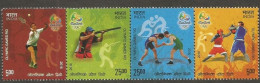 India 2016 Games Of The XXXXI Olympiad Horizontal Se-tenant Mint MNH Good Condition (PST160) - Neufs