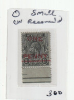 St. Vincent SG 121, 1d On 1shilling Black/green SMALL  O In (ONE) Used (sh56) - St.Vincent (...-1979)