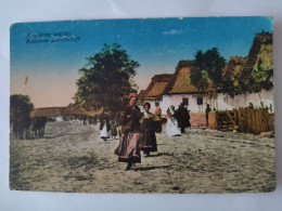 Russische Landschaft, Dorf, Bewohner, Deutsche Feldpost, 1917 - Russland