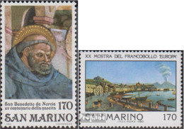 San Marino 1205,1209 (kompl.Ausg.) Postfrisch 1980 Benedikt Von Nursia, Philatelie - Unused Stamps