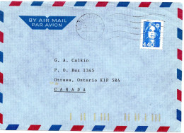 73936 - Frankreich - 1998 - 4,40F Briat EF A LpBf LILLE -> Ottawa, ON (Canada) - 1989-1996 Marianne Du Bicentenaire