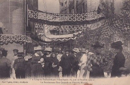 AMPLEPUIS                    CONGRES EUCHARISTIQUE 1908     LE PAVOISEMENT RUE CENTRALE - Amplepuis