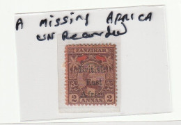 British East Africa Over Print In Zanzibar Stamp Partly Missing  C And A (SH56) - Altri - Africa