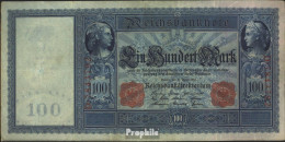 Deutsches Reich Rosenbg: 43, Rotes Siegel Gebraucht (III) 1910 100 Mark Flottenhunderter - 100 Mark