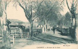 FRANCE - Cadenet - Avenue De La Gare - Carte Postale Ancienne - Cadenet