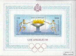 San Marino Block9 (kompl.Ausg.) Postfrisch 1984 Sommerolympiade - Ungebraucht