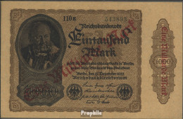 Deutsches Reich Rosenbg: 110g Wasserzeichen Kreuzblüten, FZ Schwarz Gebraucht (III) 1923 1 Milliarde Auf 1000 Mark - 1 Milliarde Mark