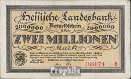 Deutsches Reich Inflationsgeld Der Hessischen Landesbank Gebraucht (III) 1923 2 Millionen Mark - 2 Mio. Mark