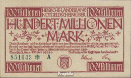 Deutsches Reich Inflationsgeld Der Hessischen Landesbank Gebraucht (III) 1923 100 Millionen Mark - 100 Miljoen Mark