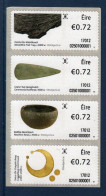 EIRE Ireland Irlande, **, Yv D 83, 84, 85, 86, Mi ATM 83 à 86, SG M 79, 80, 81, 82, Archéologie, - Franking Labels