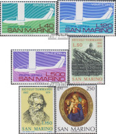 San Marino 1077-1079,1080-1081,1082 (kompl.Ausg.) Postfrisch 1974 Segelflugsport, Tommaseo, Weihnacht - Unused Stamps