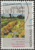 NETHERLANDS 1990 Death Centenary Of Vincent Van Gogh (painter) - 75c. - Green Vineyard (detail) FU - Oblitérés