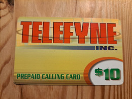 Prepaid Phonecard USA, Telefyne Inc. - Andere & Zonder Classificatie