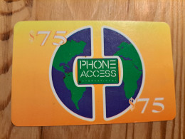 Prepaid Phonecard USA, Phone Access International - Andere & Zonder Classificatie