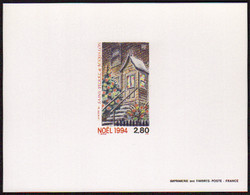 Saint Pierre Et Miquelon épreuves De Luxe N°608 2f80 Noël 1994 épreuve De Luxe - Non Dentelés, épreuves & Variétés