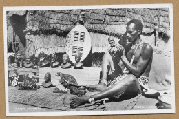 SOUTH AFRICA JOHANNESBURG 1940 NATIVE SCULPTOR N°H053 - Afrique Du Sud