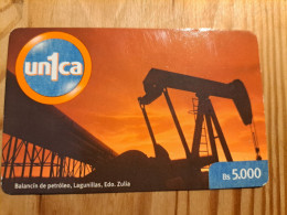 Prepaid Phonecard Venezuela, Cantv, Un1ca, Balancín De Petróleo, Lagunillas,Edo, Zulia - Venezuela