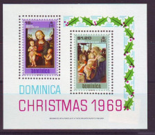 DOMINICA Block 1,unused,Christmas 1969 (**) - Dominique (1978-...)