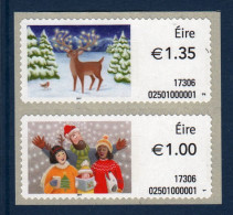 EIRE Ireland Irlande, **, Yv D 91, 92, Mi ATM 91, 92, SG M 87, 88, Noël 2017, - Affrancature Meccaniche/Frama