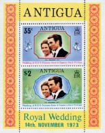 135412 MNH ANTIGUA 1973 BODA DE LA PRINCESA ANA Y EL CAPITAN MARK PHILLIPS - Other & Unclassified