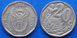 SOUTH AFRICA - 20 Cents 2010 "Protea Flower" KM# 495 Republic (1961) - Edelweiss Coins - Afrique Du Sud