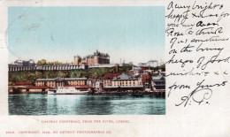 CHATEAU FRONTENAC - FROM THE RIVER - QUEBEC - CARTOLINA FP SPEDITA NEL 1902 - Québec - Château Frontenac