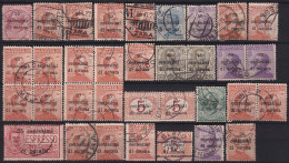 ITALY - DALMATIA - Italian Occupation Of Dalmatia, Lot Of Cancelled Stamps, All Croatian Places / 1 Scan - Dalmatien