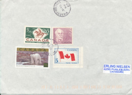 Canada Cover Sent To Denmark 31-8-2004 With More Topic Stamps - Covers & Documents