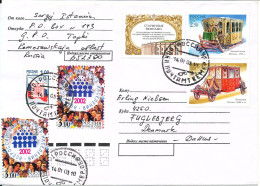 Russia Cover Sent To Denmark 14-1-2003 With More Topic Stamps - Storia Postale