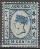 LABUAN (BORNEO) - 1880 - YVERT N°10 * MH  - COTE = 110 EUR. - Borneo Septentrional (...-1963)