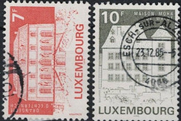 Luxemburg - Historischer Baudenkmäler (MiNr: 1131/2) 1985 - Gest Used Obl - Gebraucht