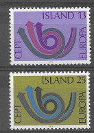 Islandia 1973.  Europa Mi 471-72  (**) - 1973