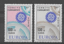 Turquia 1967.  Europa Mi 2044-45  (**) - 1967