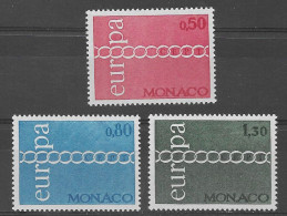 Monaco 1971.  Europa Mi 1014-16  (**) - 1971