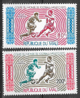 Sport Football - Mali PA/AM N°101 80F & 102 200F (CM Mexique 1970) 1970 ** - 1970 – Mexique
