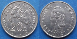 NEW CALEDONIA - 20 Francs 1972 "Three Ox" KM# 12 French Overseas Territory - Edelweiss Coins - Nieuw-Caledonië