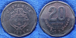 COSTA RICA - 20 Colones 1985 KM# 216.2 Monetary Reform (1920) - Edelweiss Coins - Costa Rica