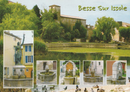 BESSE SUR ISSOLE  . - Les Fontaines Du Village. CPM  RARE - Besse-sur-Issole