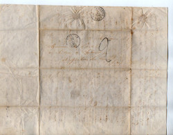 TB 4570 - 1849 - Lettre De M. S. De BOISE De COURCENAY à VIERZON Pour M. De POIX Au Château De CHABENET Près ARGENTON - 1849-1876: Classic Period