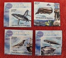 BURUNDI Mammiferes Marins, Baleines, Baleine. Yvert N°1798/1801 Non Dentelé.** Neuf Sans Charnière (MNH) - Ballenas