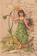 ILLUSTRATION - Fée Dans La Nature - Carte Postale Ancienne - Non Classés