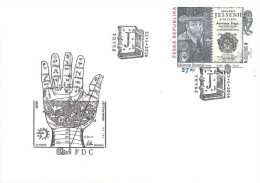 FDC 893 Czech Republic Jan Jesensky/Jessenius Anniversary 2016 Barn Owl Joint Issue Astrology - Gezamelijke Uitgaven