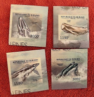 BURUNDI Mammiferes Marins, Baleines, Baleine. Yvert N°2094/97 Non Dentelé.** Neuf Sans Charnière (MNH) - Whales