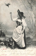 FOLKLORE - Costumes - Bernerin - Jeune Femme - Carte Postale Ancienne - Trachten