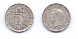 Great Britain 6 Pence 1945 - H. 6 Pence