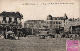 FRANCE - Pornic - La Plage De La Noeveillard Et L'hôtel De La Plage - Carte Postale Ancienne - Pornic