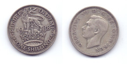 Great Britain 1 Shilling 1938 English Crest - I. 1 Shilling