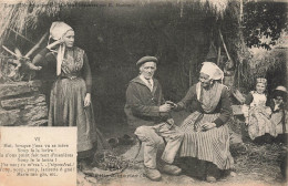 FOLKLORE - Costumes - La Fille à Marier - Carte Postale Ancienne - Costumi
