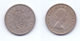 Great Britain 1 Shilling 1955 Scottish Crest - I. 1 Shilling